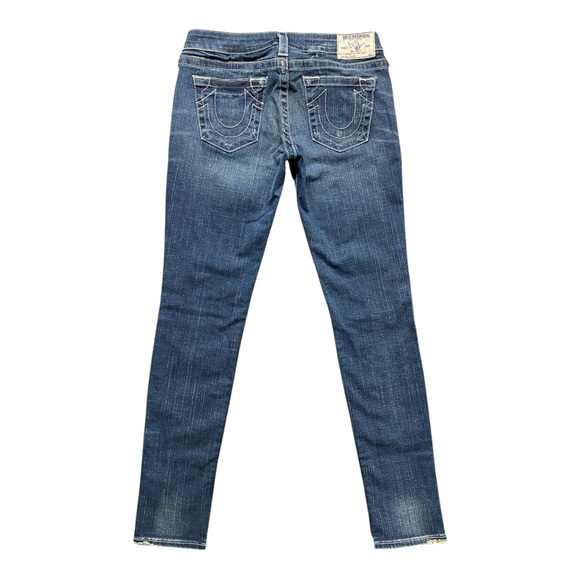 True Religion Skinny Jeans Word Tour Y2K Horseshoe Stitching Women’s Size 29 - Picture 2 of 6